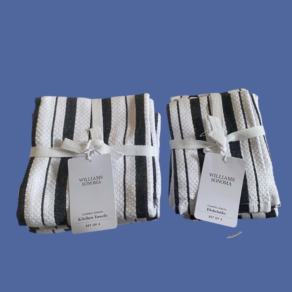 Williams Sonoma Linen Dishtowel and Dishcloth Set